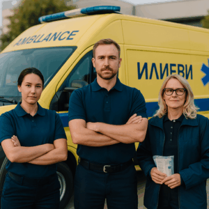 Европейска линейка с екип на Частни линейки Илиеви във Велико Търново